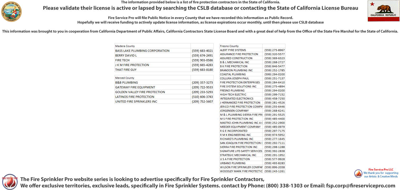 Ahwahnee, California Fire Extinguisher Company