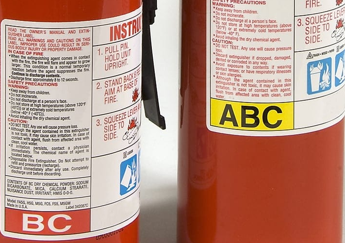 Types of fire extinguishers in Palo Alto, California