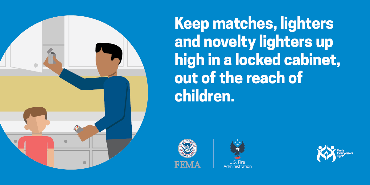 Smoke alarms go BEEP, BEEP, BEEP! Get low and go, go, go to your exit!, USFA